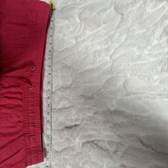 Nautica Linen Viscose Pull On Casual Shorts Pink Drawstring Pockets ~ Size XXL - Picture 12 of 12